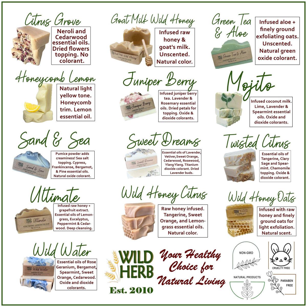 SOAP GIFT SET: Natural Soap Bar + Wood Dish