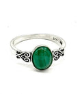 Malachite Sterling Silver Ring