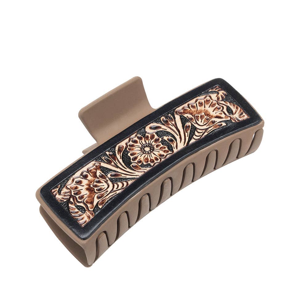 Blossom Ridge Hair Claw Clip Comb