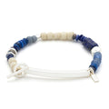 Hidden Message Bracelet: Brave AF/Lapis/Silver