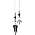 Hematite Hexagonal Pendulum with Tree Charm & Beads