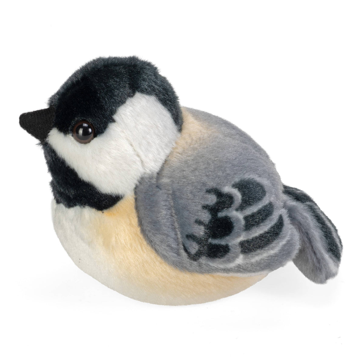 Maine Black-Capped Chickadee Stuffed Animal with Sound 5.5"