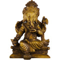 Ganesha Antique Resin Statue 4”