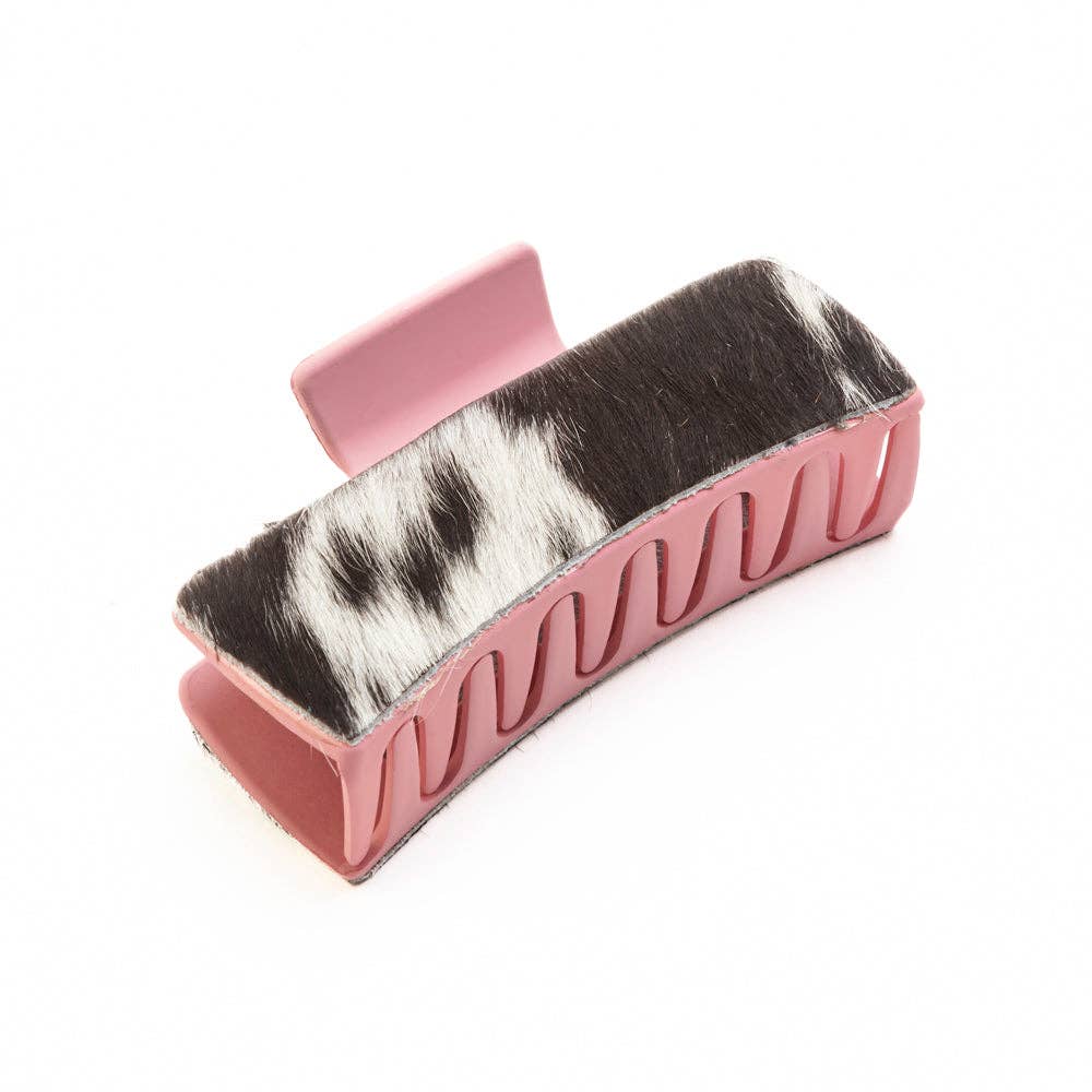 High Vista Hair Comb Clip In Pink & Brown