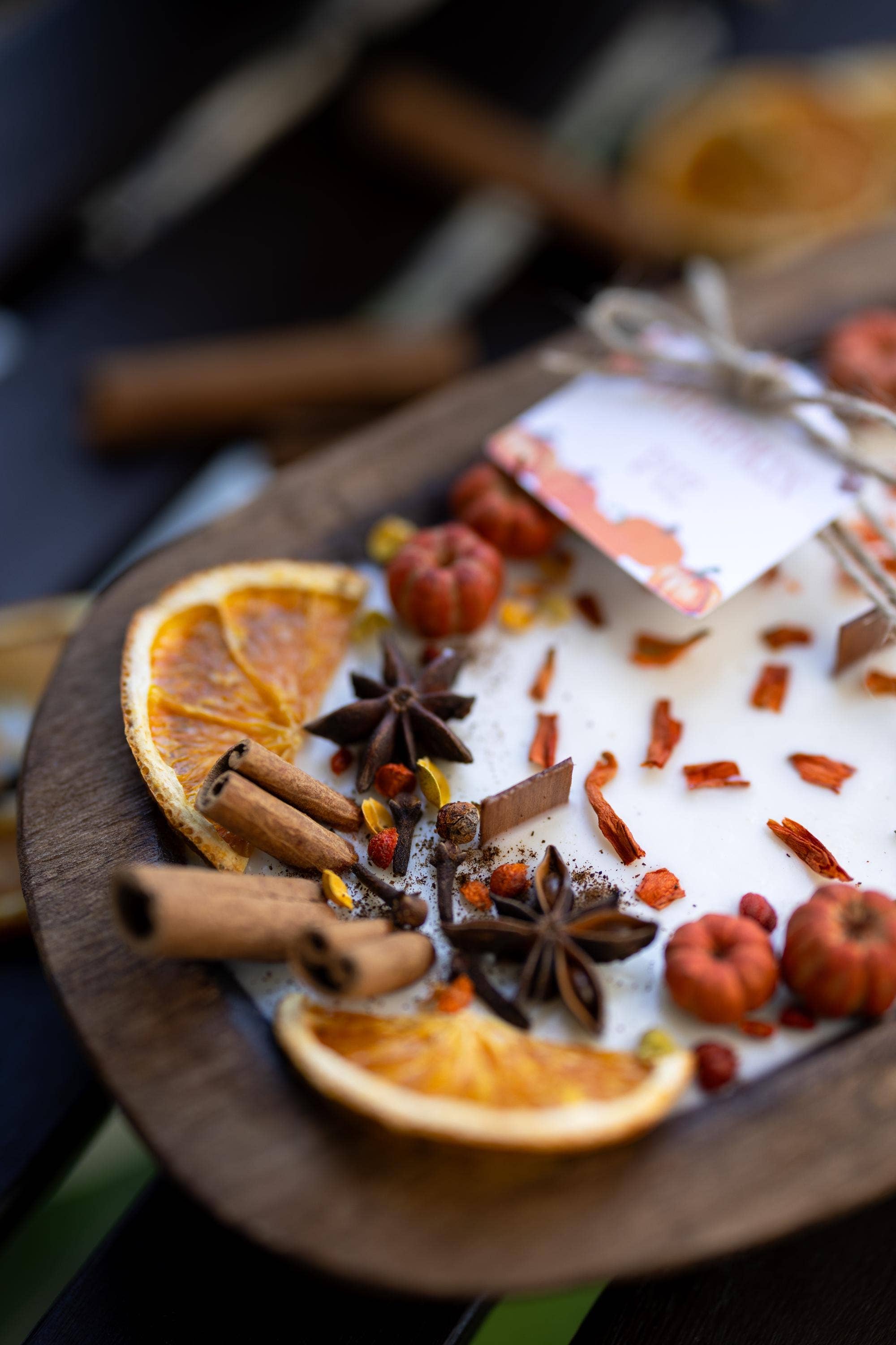 Autumn Wooden Candle/Fall Season/Pumpkin Orange Decoration/Pumpkin Pie/Fall Home Decor/Pumpkin Wood Bowl Candle