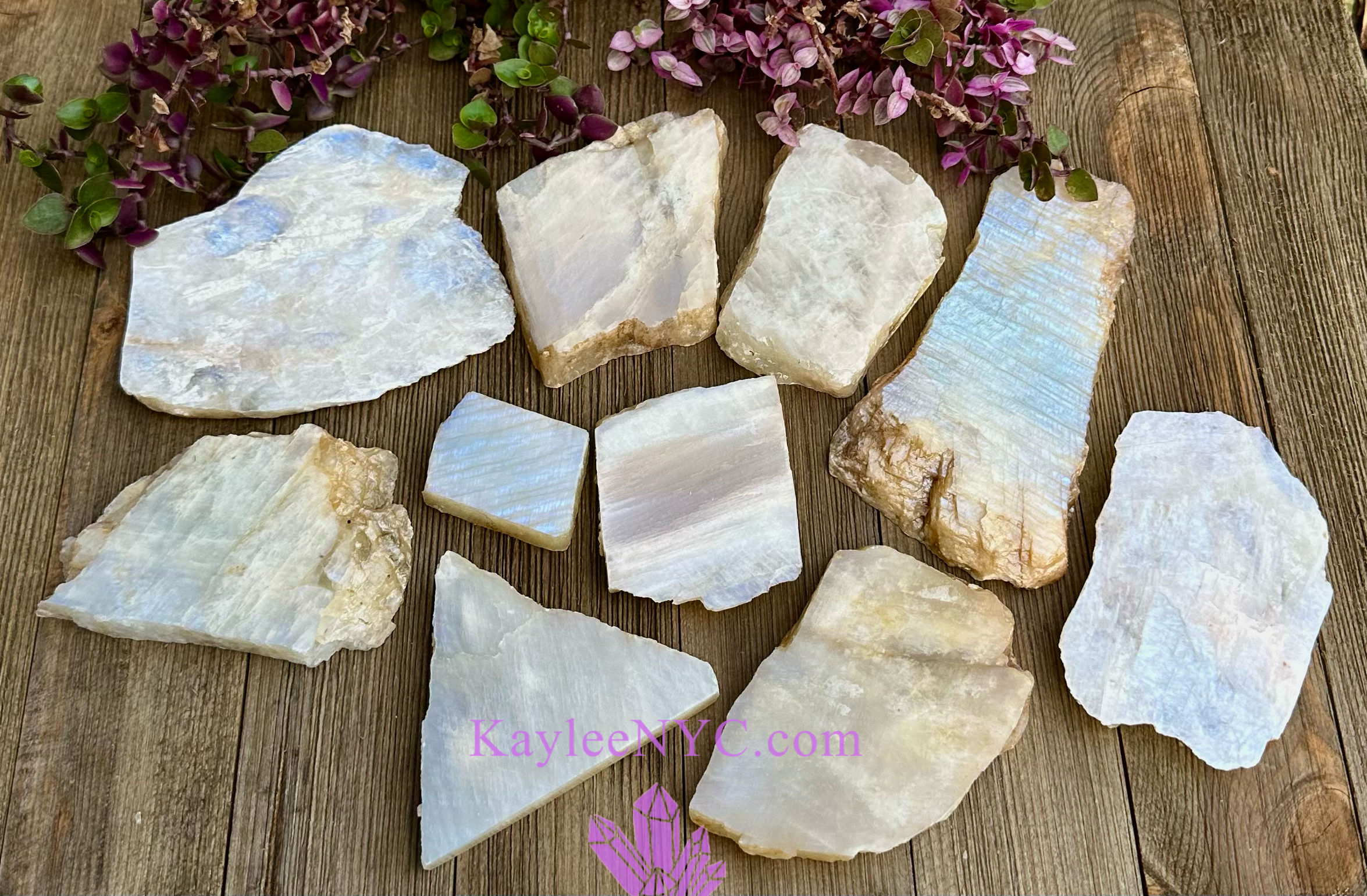 Rainbow Moonstone Slab Crystal