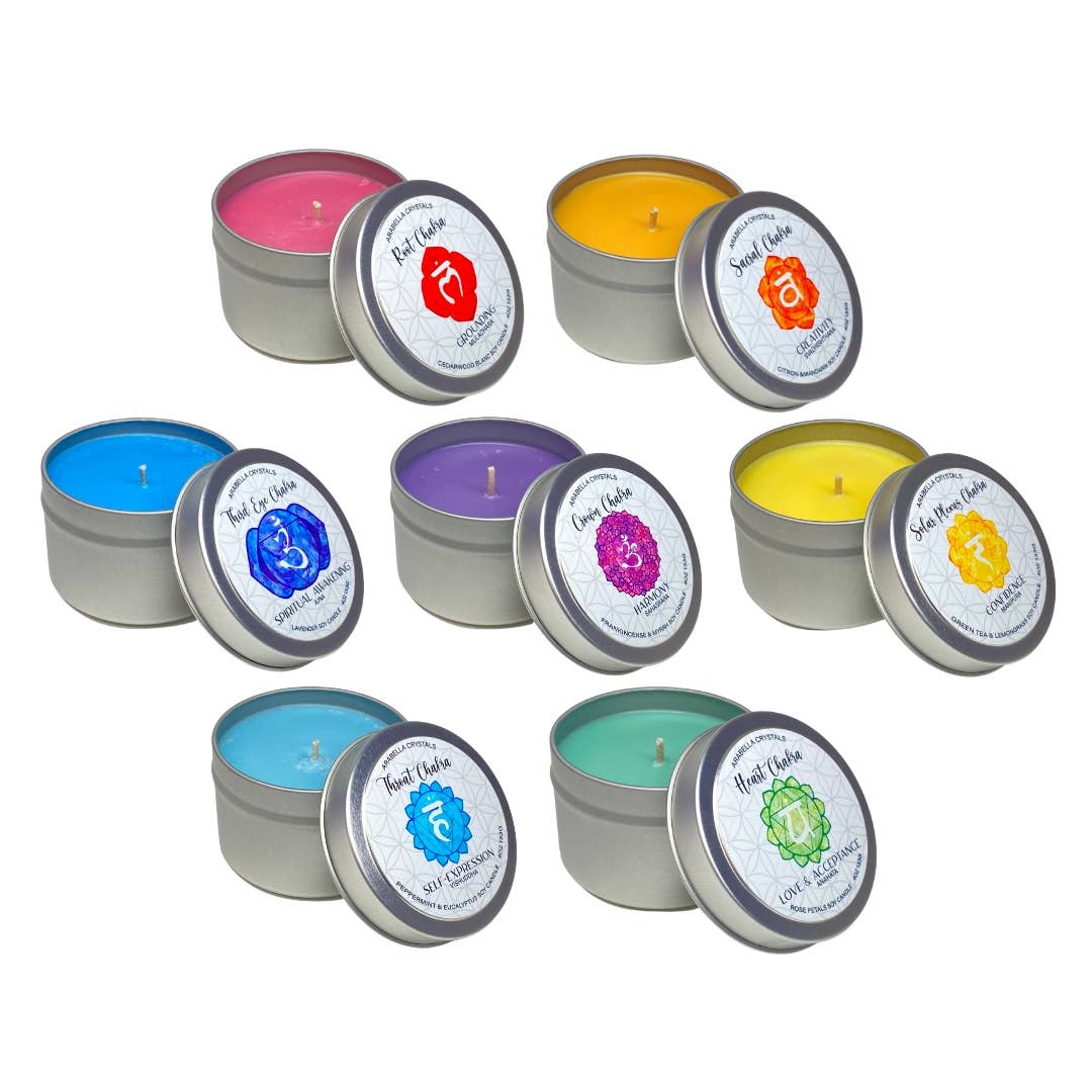 Chakra Candle Tin Set