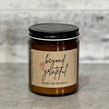 “Beyond Grateful” Thank You amber natural soy candle