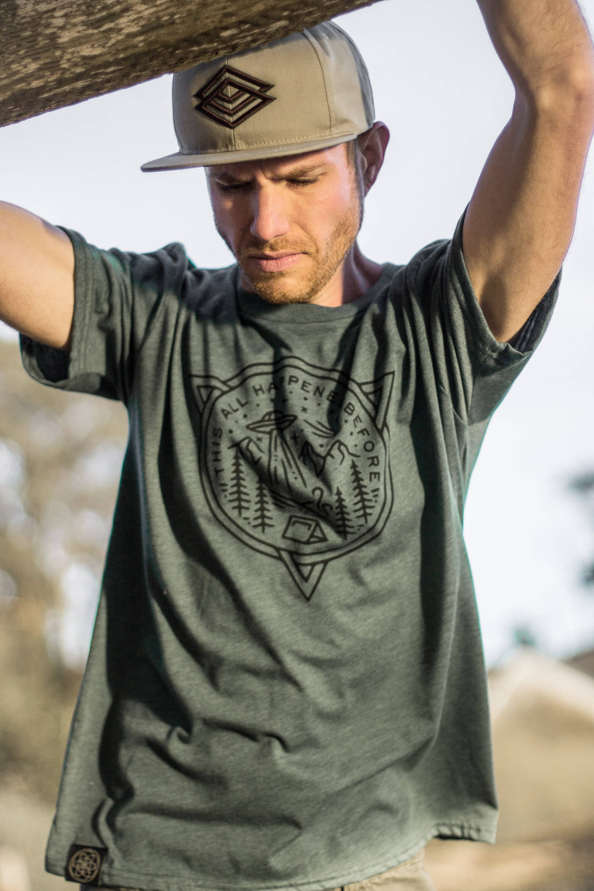 Lost Worlds Organic USA-Made Camping & Spiritual T-Shirt