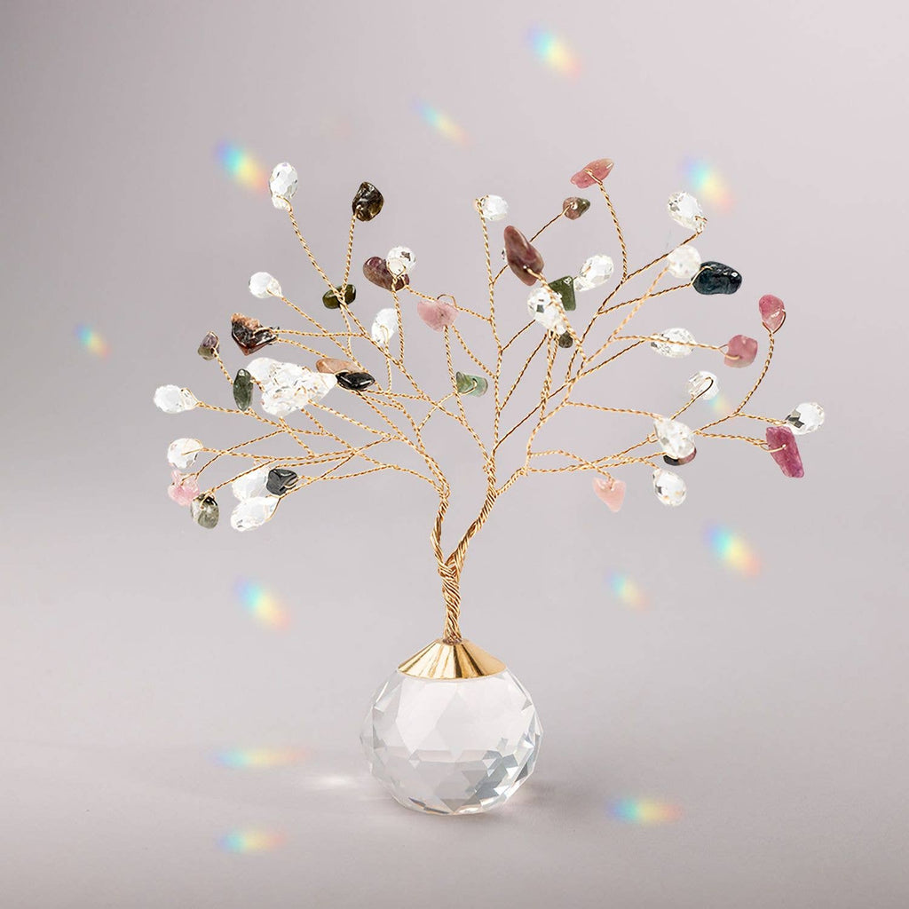 Suncatcher Tree of Life - Tourmaline/Healing/Gold