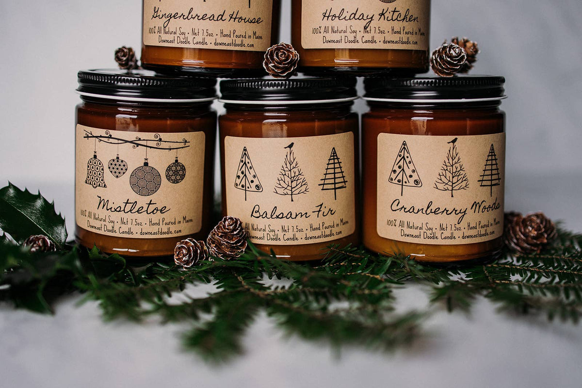 Mistletoe Holiday Natural Soy Candle