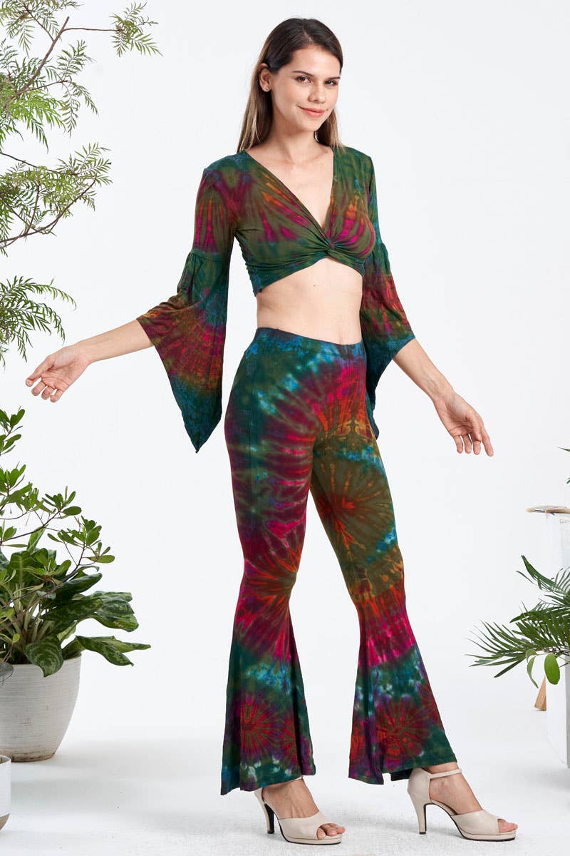 Tie-Dye Flare Pants (TH-1756)
