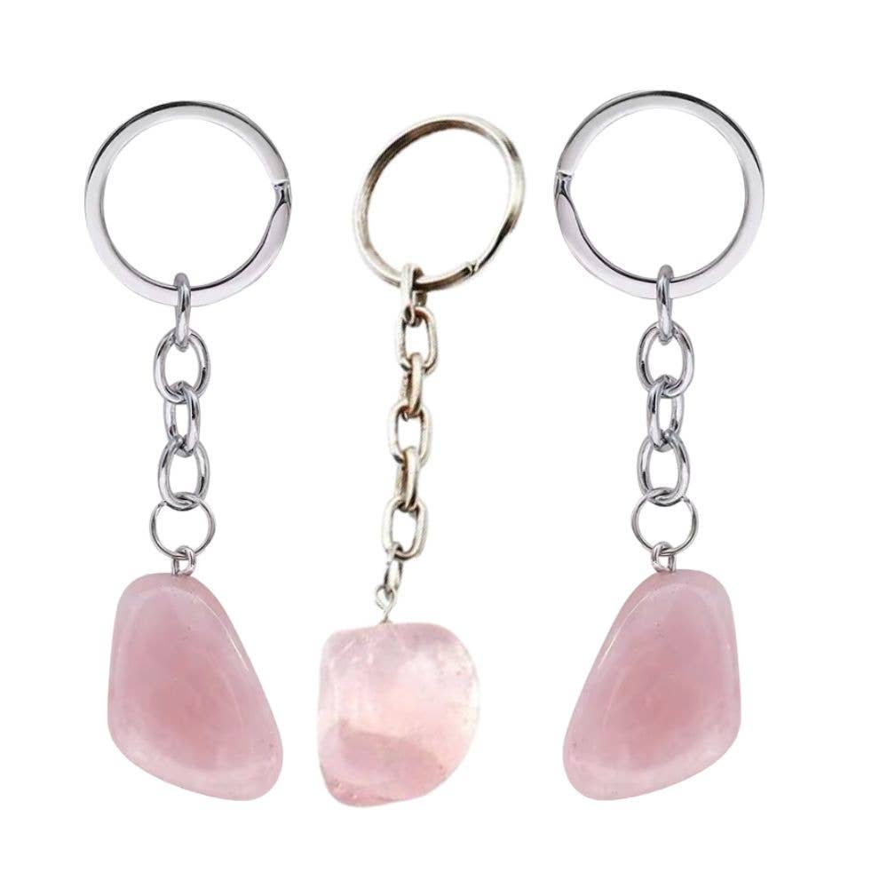Keychain - Tumbled Rose Quartz
