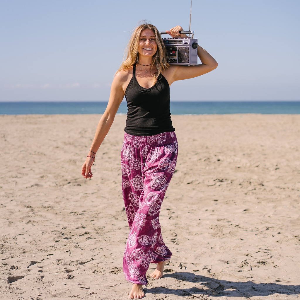 Magenta Chakra Harem Pants