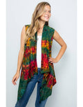 Tie-Dye Long Flowy Vest (TH-397)