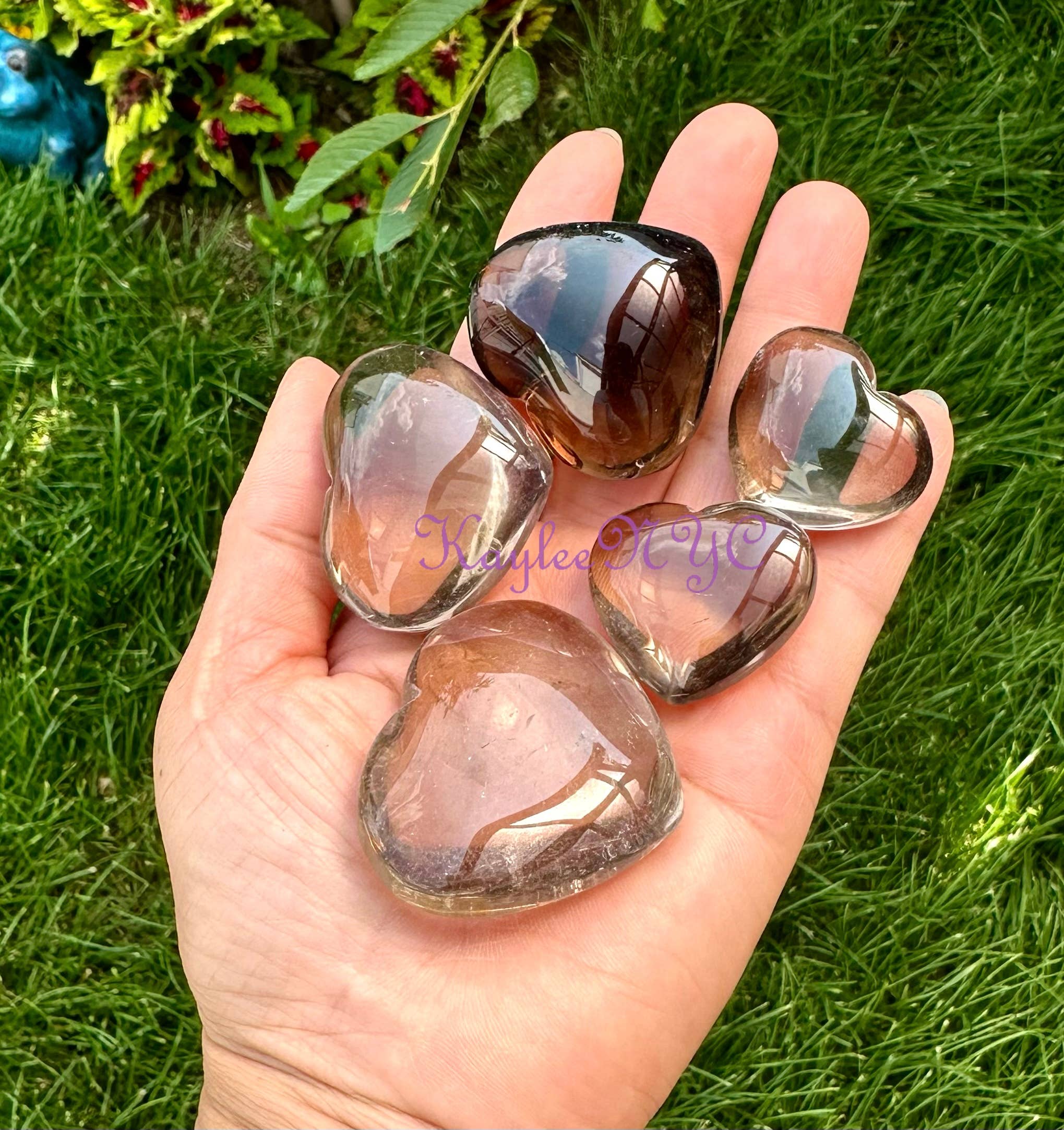 Smoky Heart Crystal Heart Healing Energy