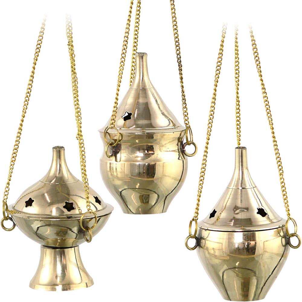 Hanging Brass Incense Burner / Charcoal Censor