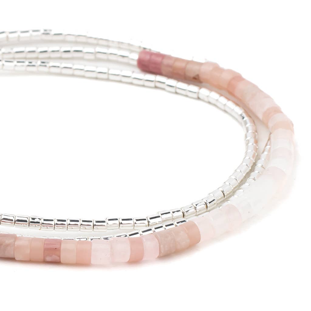 Ombre Stone Wrap: Sunrise/Silver (Bracelet, Anklet, or Necklace!)
