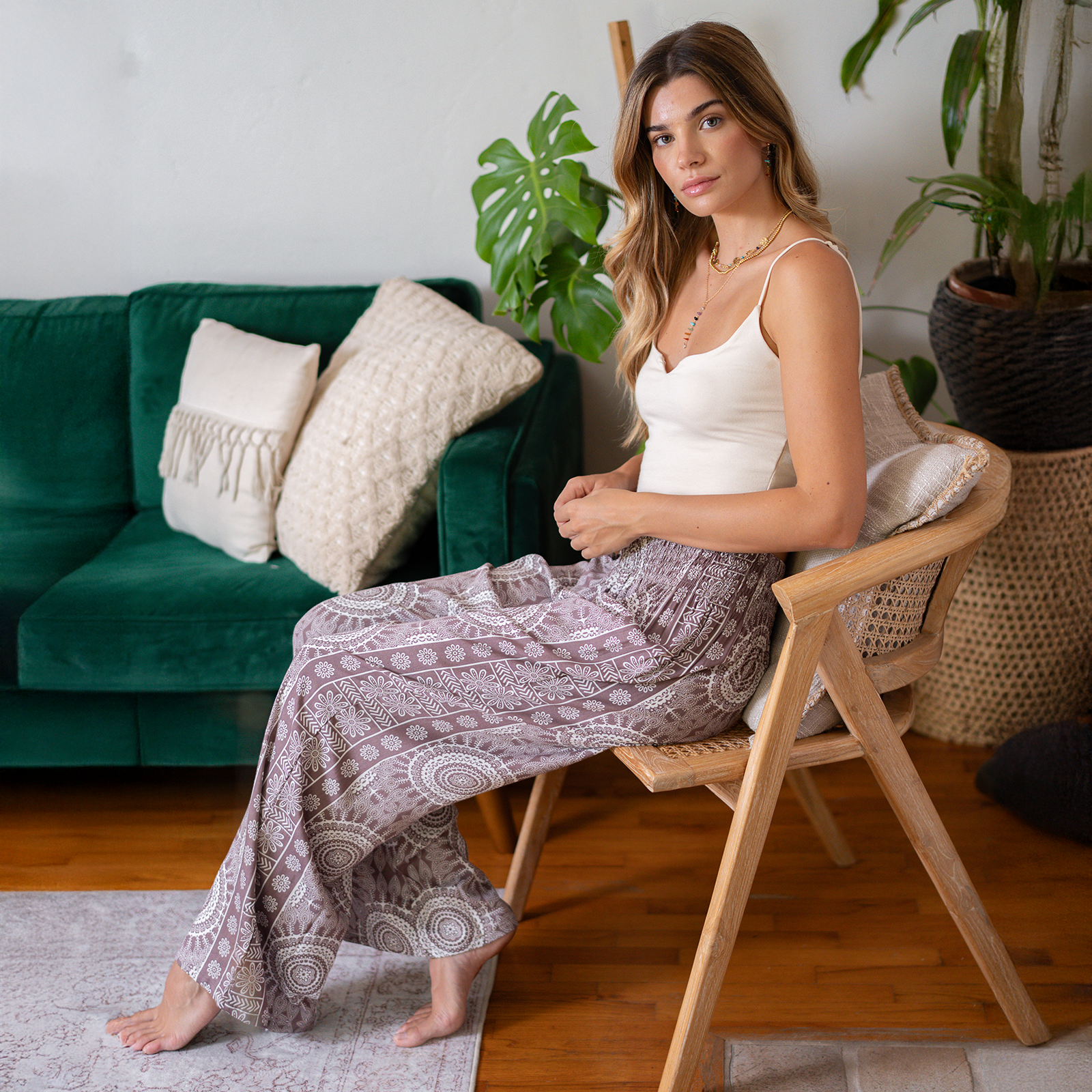 Nosara Rayon Wide Leg Pants