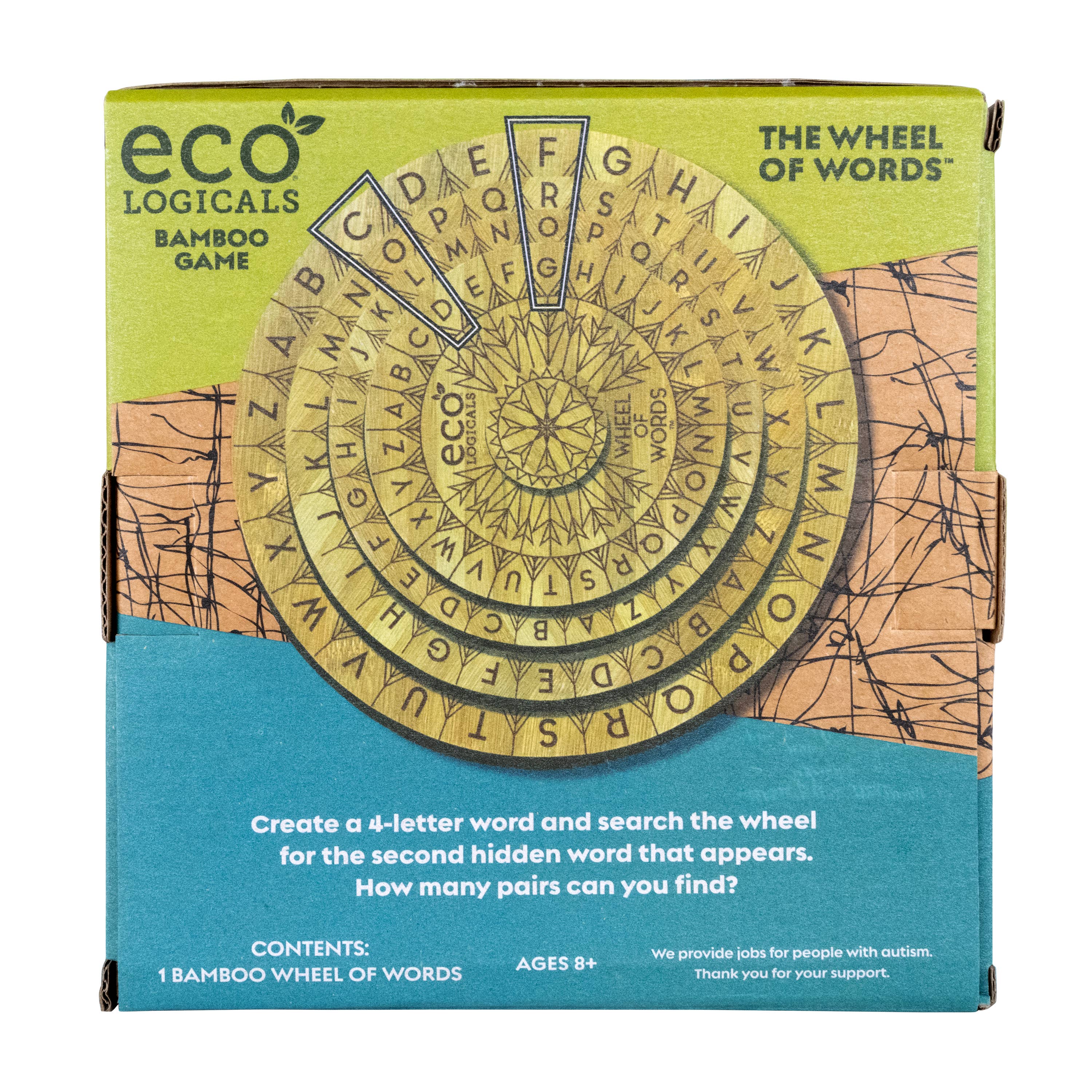 EC318-Wheel of Words - Bamboo Spelling Game
