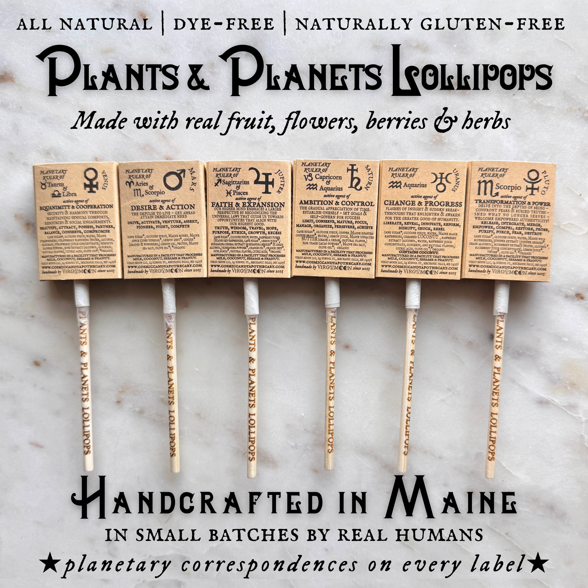 Plants & Planets Lollipops - Winter Collection